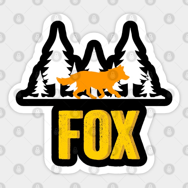 FOX Sticker by FIFTY CLOTH